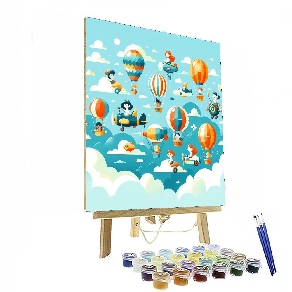 Sky Adventure Escapade Painting By Numbers Kit