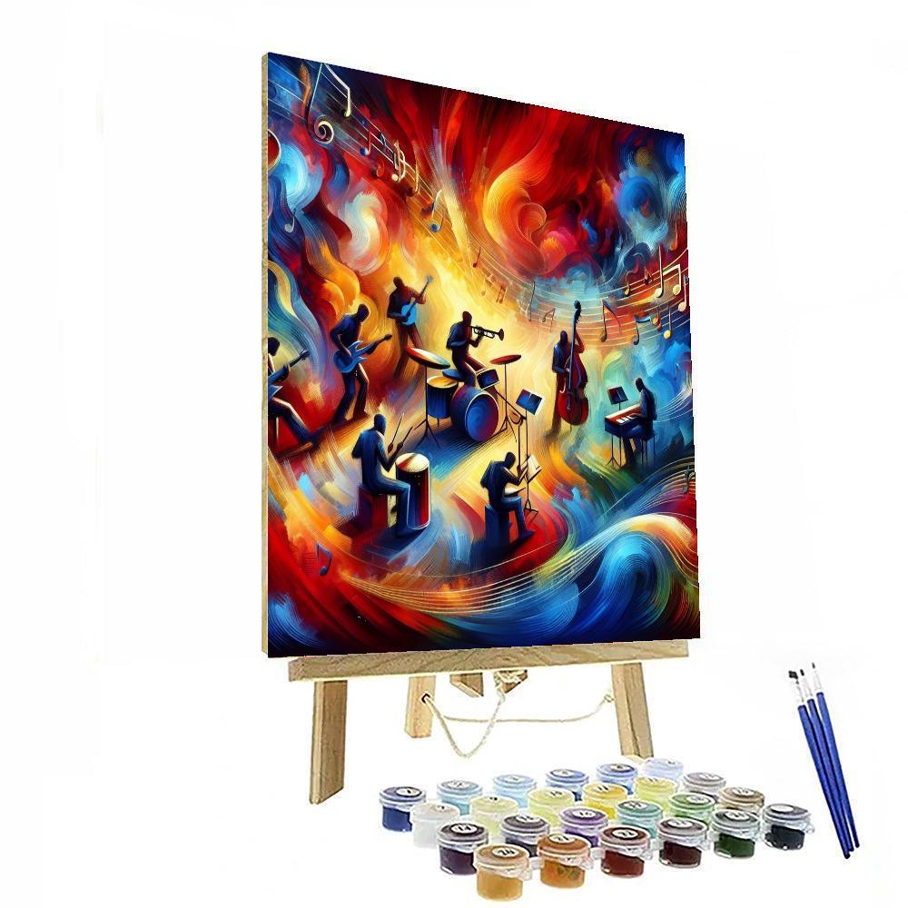 Music's Rhythmic Harmony DIY Paint By Numbers