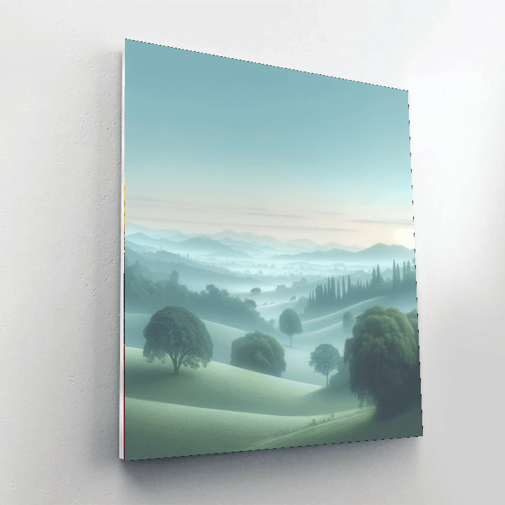 Serene Morning Fog Paint By Numbers