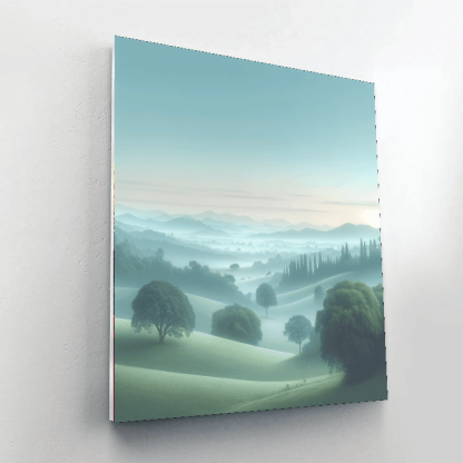 Serene Morning Fog Paint By Numbers