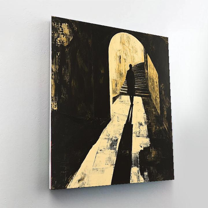 Caravaggio Inspired Ephemeral Shadows  Number Painting