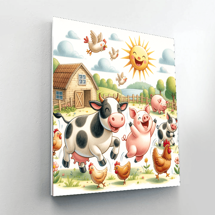 Sunny Farmyard Fun Paint By Color