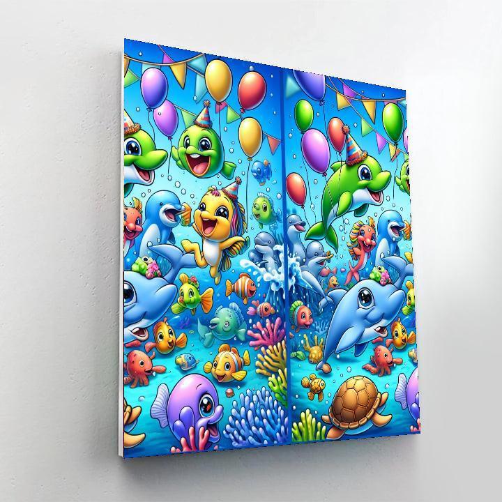 Underwater Party Numbered Painting Kits