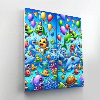 Underwater Party Numbered Painting Kits