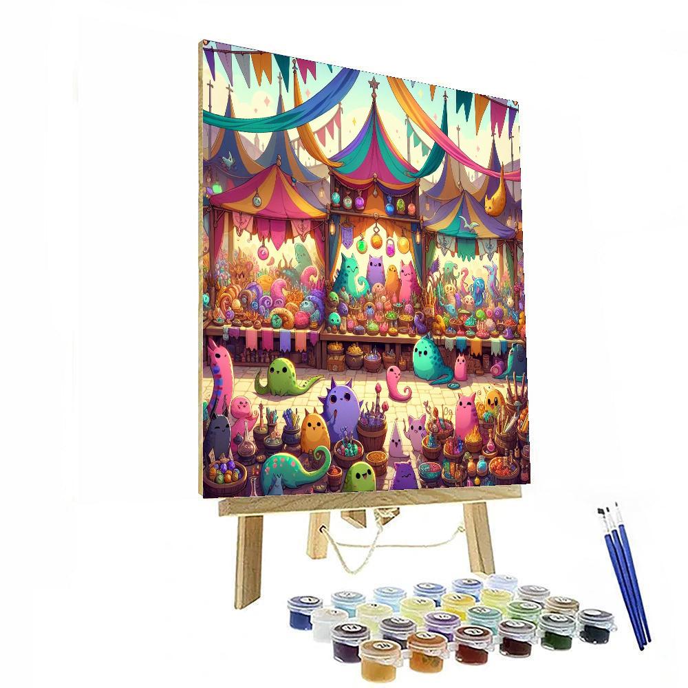 Magic Market Of Dreams Painting By Numbers Kit