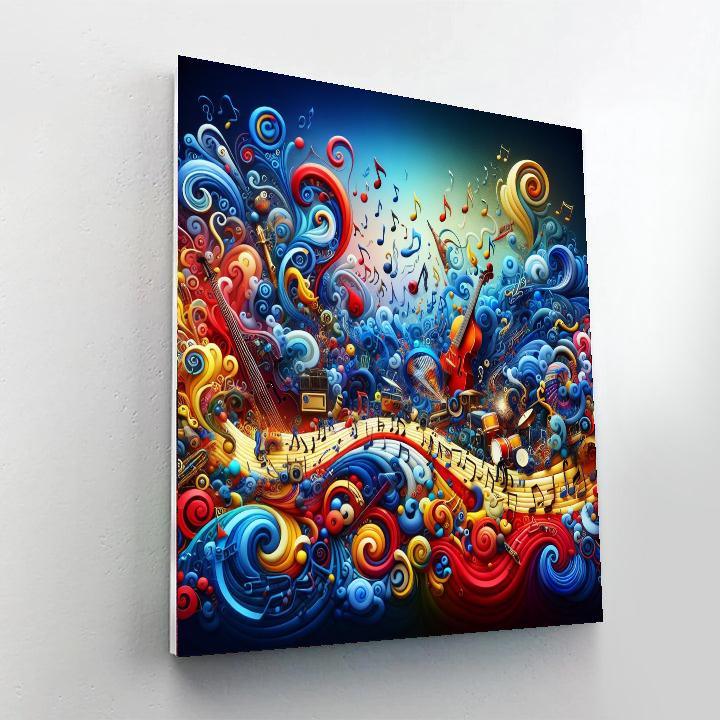 Musical Symphony Of Colors Paint By Numbers