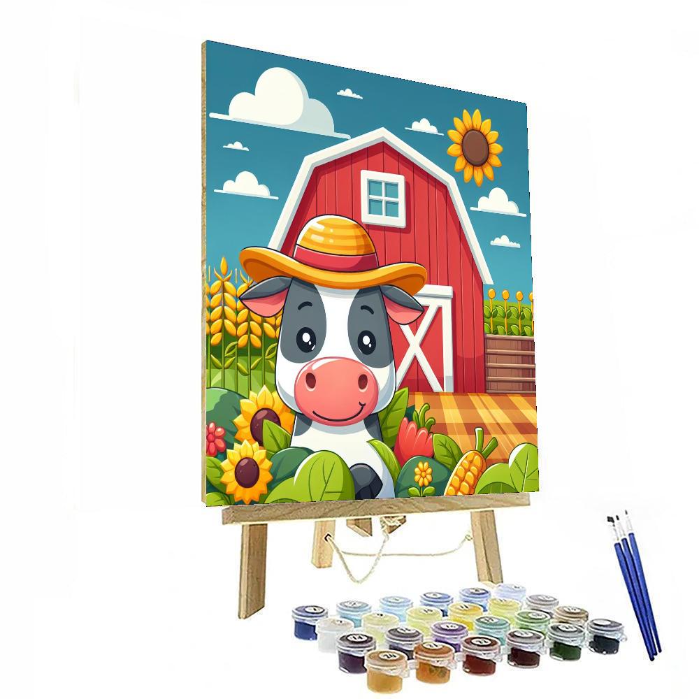 Clever Cows And Creative Crops Number Painting