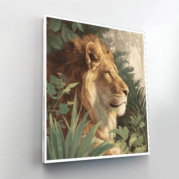 John James Audubon Inspired The Majestic Lion  Paint By Number