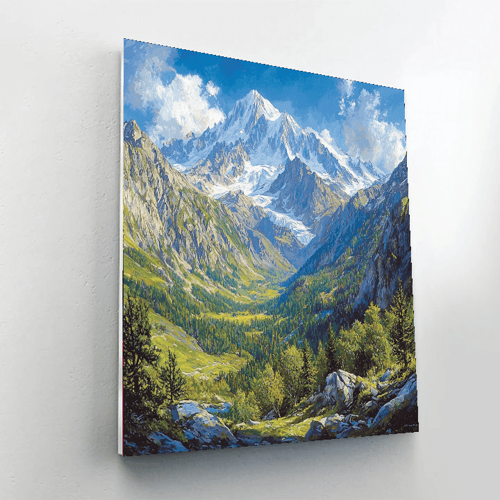 Mont Blanc - French Alps Paint By Numbers