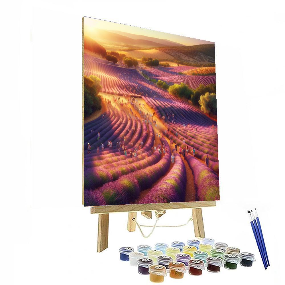 Lavender Festival - Provence Painting Number Kit