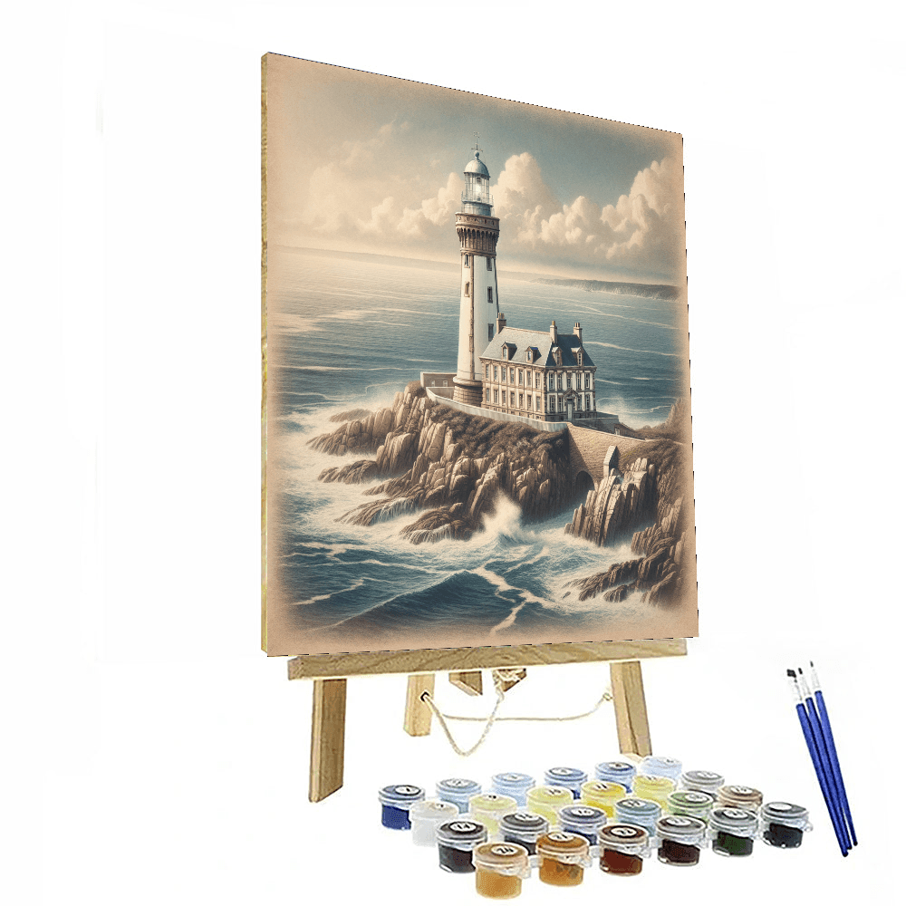 Historic Coastal Lighthouse Paint By Numbers Art