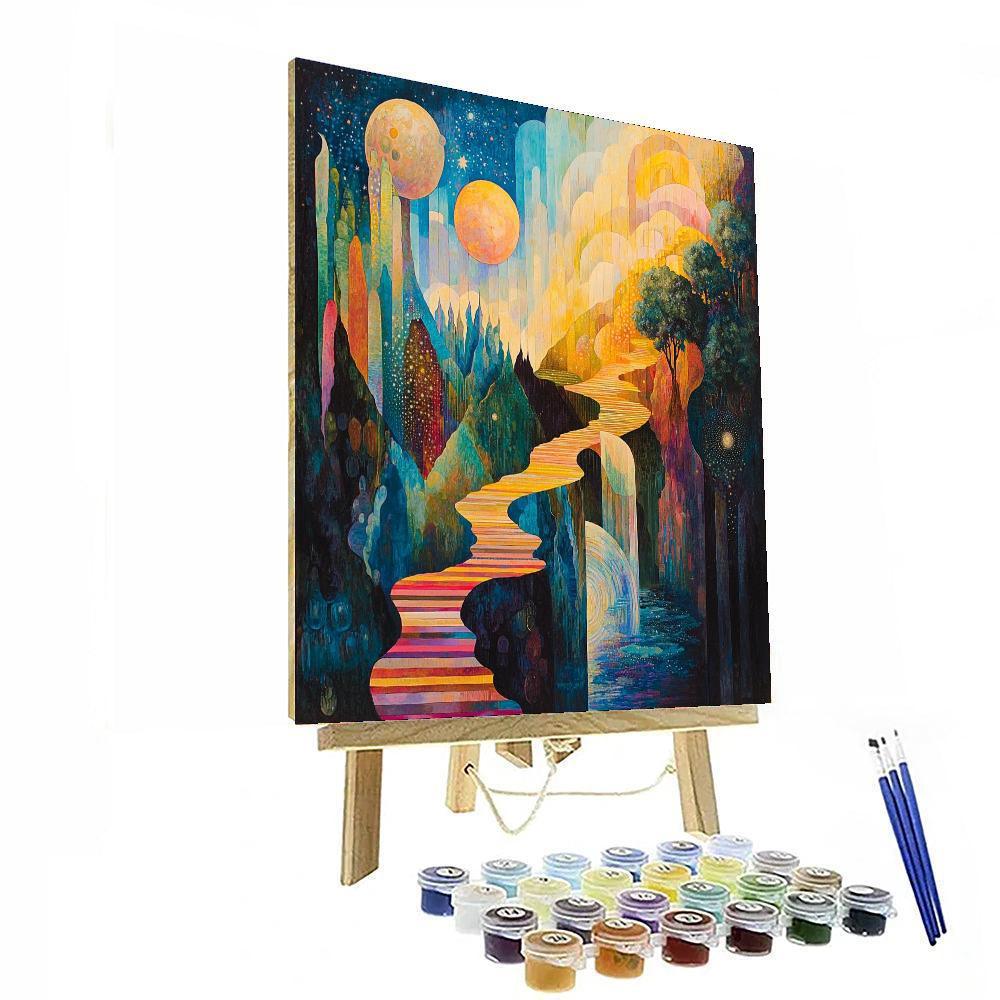 Max Ernst Inspired Illuminated Dreams  Paint By Numbers