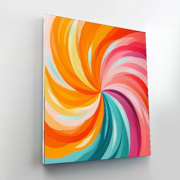 Georges Seurat Inspired Joyful Swirls  Paint By Number