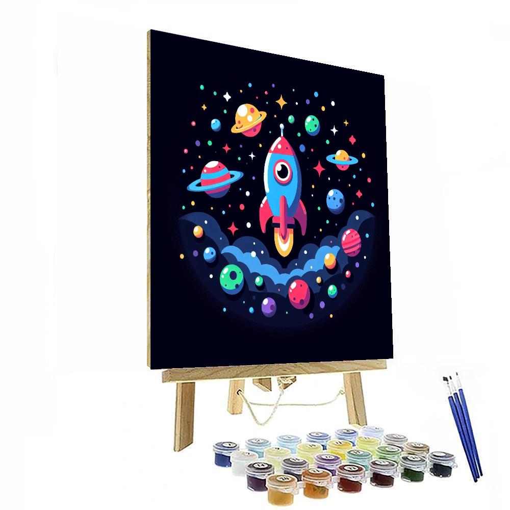 Galaxy Space Explorer Paint By Numbers