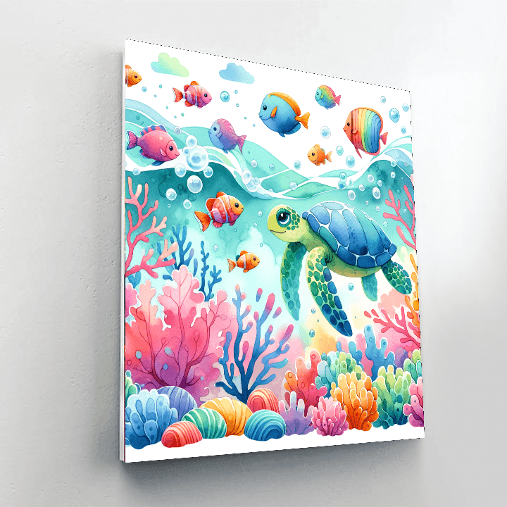 Lively Undersea Paradise Paint By Numbers Kits