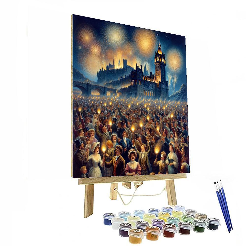 Edinburgh Hogmanay Paint By Color