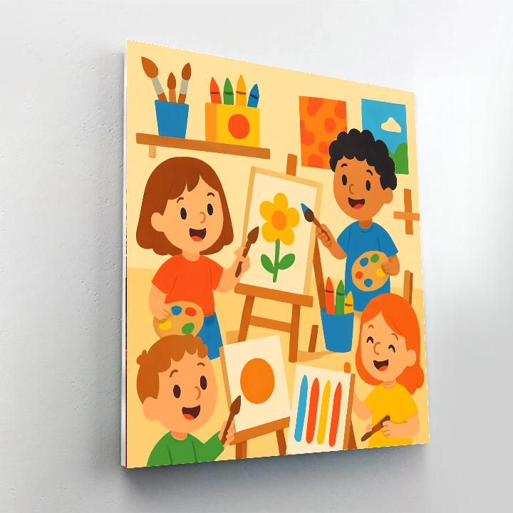 My Little Artist Studio Numbered Painting Kits