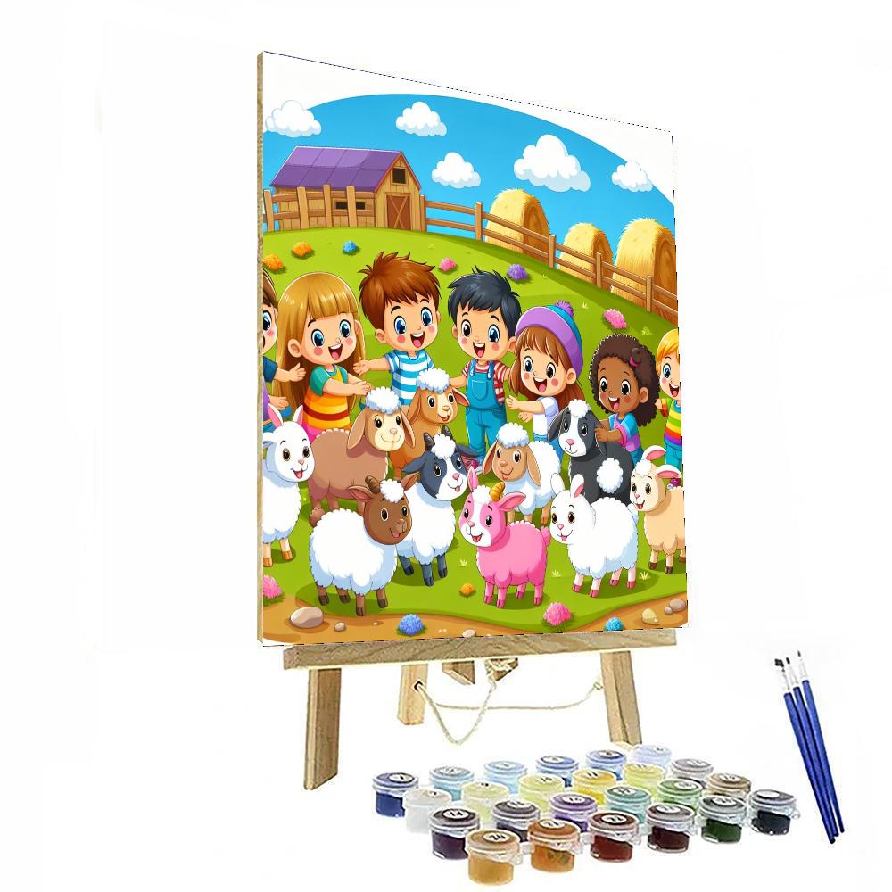 Friendly Petting Zoo Numbered Painting Kits