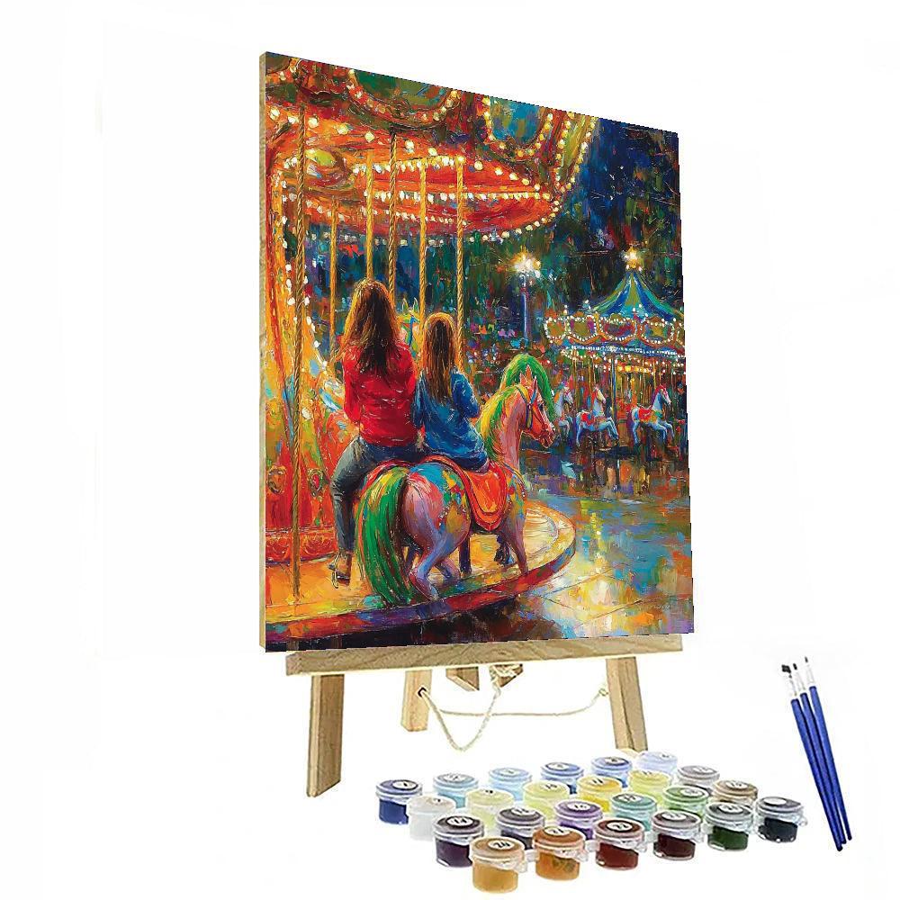 Carousel Of Laughter Number Painting