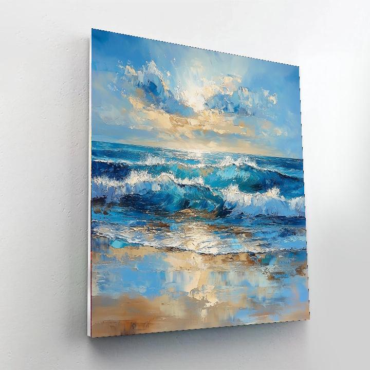 Paul Cézanne Inspired Oceanic Reflections  Paint By Numbers Kits