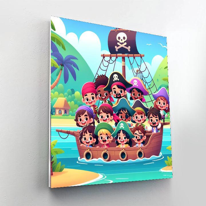 Pirate Crew Adventure Number Painting