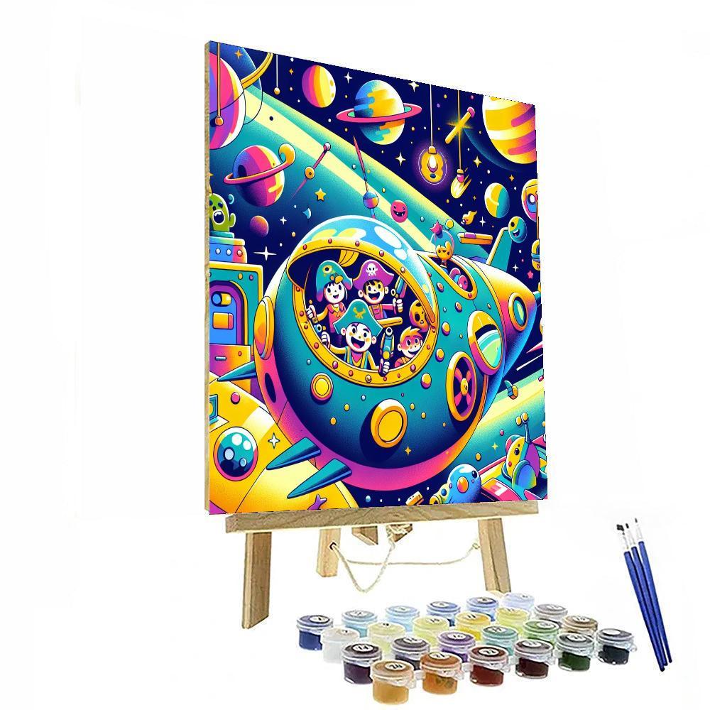 Space Pirates Quest Painting By Numbers Kit
