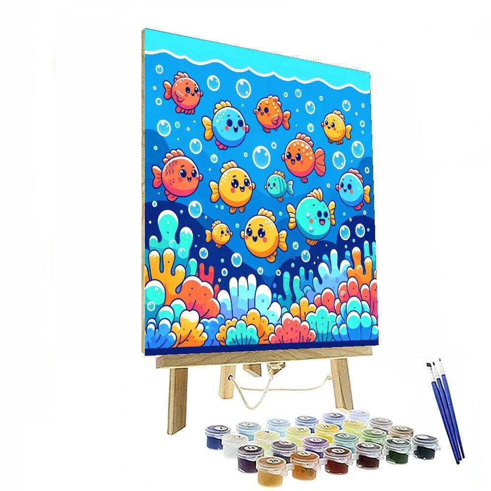 Funky Fish Fiesta Paint By Color