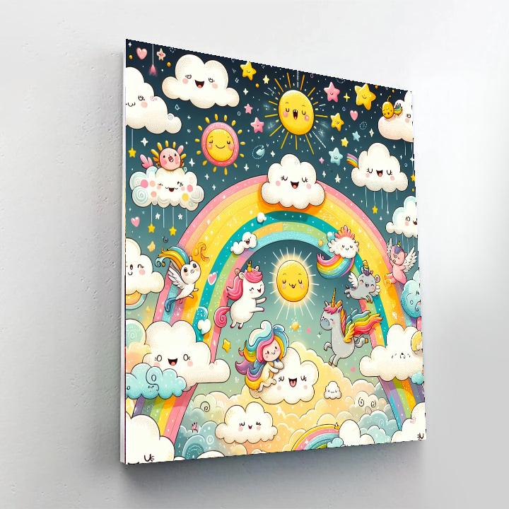 Magical Cloud Kingdom Paint By Color