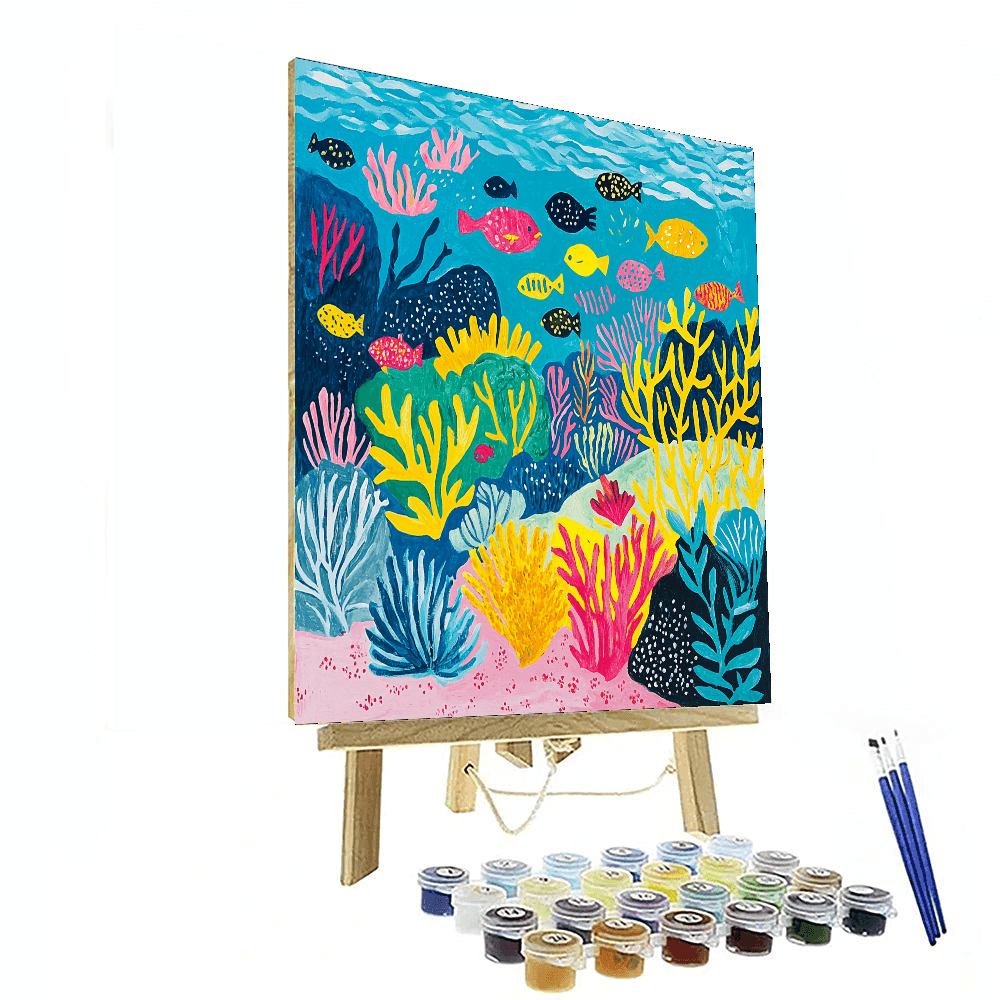 Henri Matisse Inspired Fascinating Coral Reef Life  Paint By Numbers