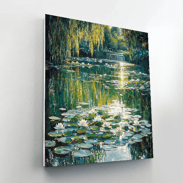 Claude Monet Inspired Monet's Dreamy Pondscape  Paint By Number