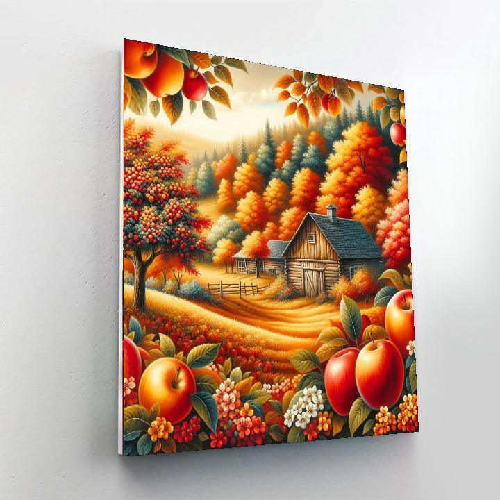 Autumn Orchard Charm DIY Paint By Numbers
