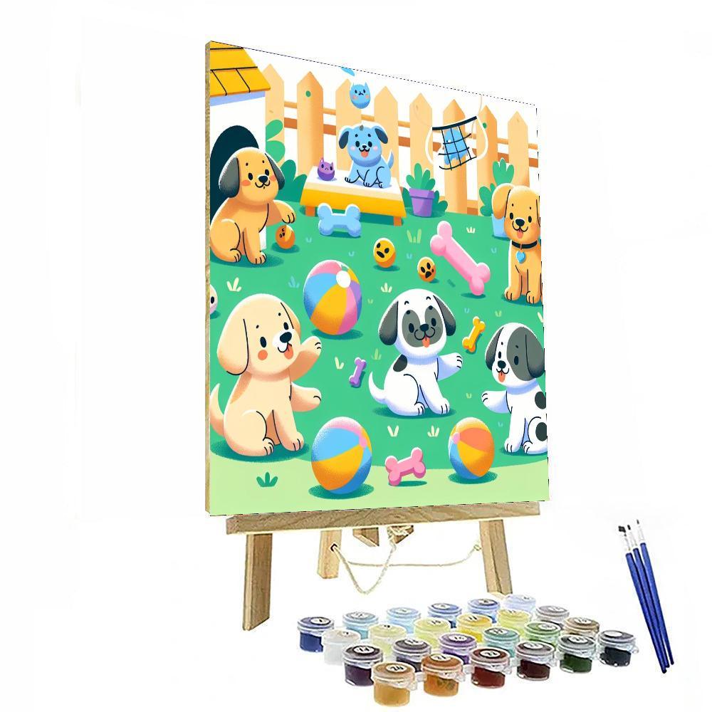 Cuddly Puppy Pals Painting By Numbers Kit