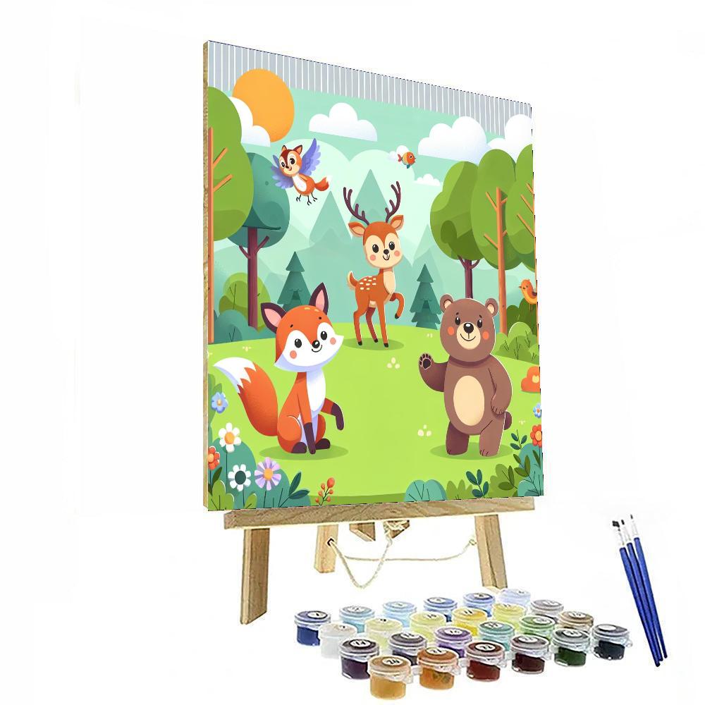 Wondrous Wildlife Wonders Number Painting