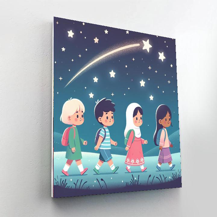 Starlit Sky Stroll Numbered Painting Kits