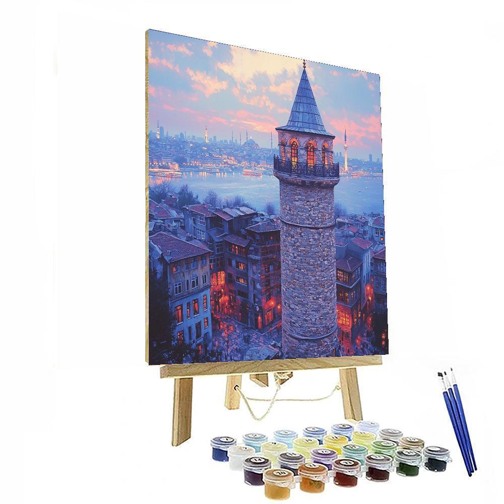 Galata Tower - Istanbul Numbered Painting Kits