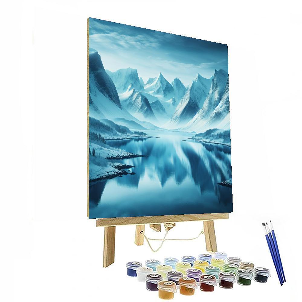 Nordic Tranquility Lakeside Painting Number Kit