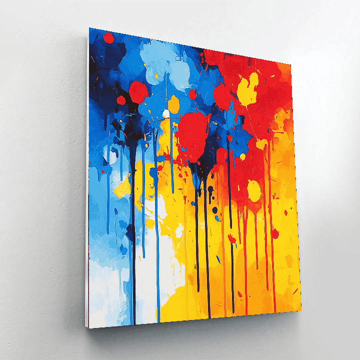 Jackson Pollock Inspired Abstract Energy  Paint By Numbers Art