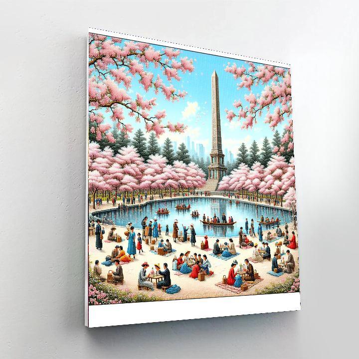 National Cherry Blossom Festival - Washington D.c. Numbered Painting Kits