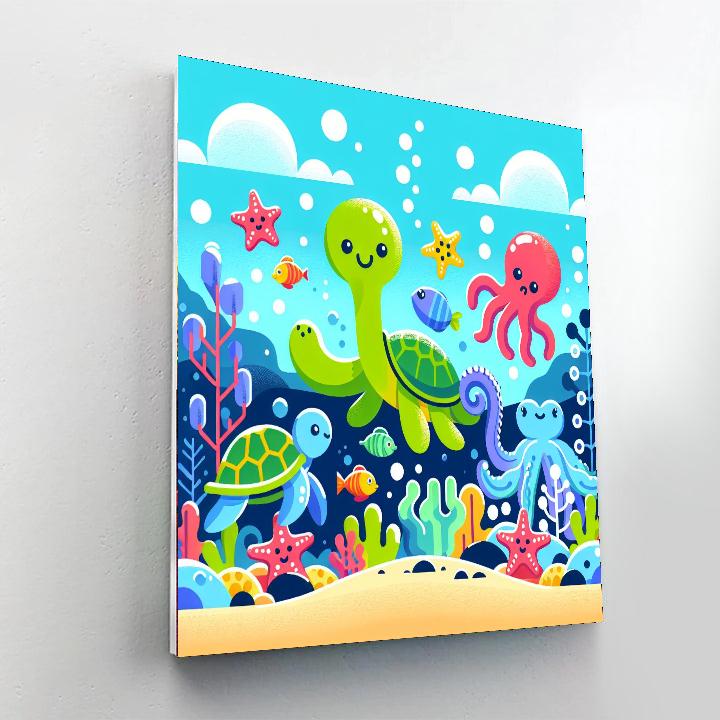 Underwater Explorer's Haven Paint By Numbers