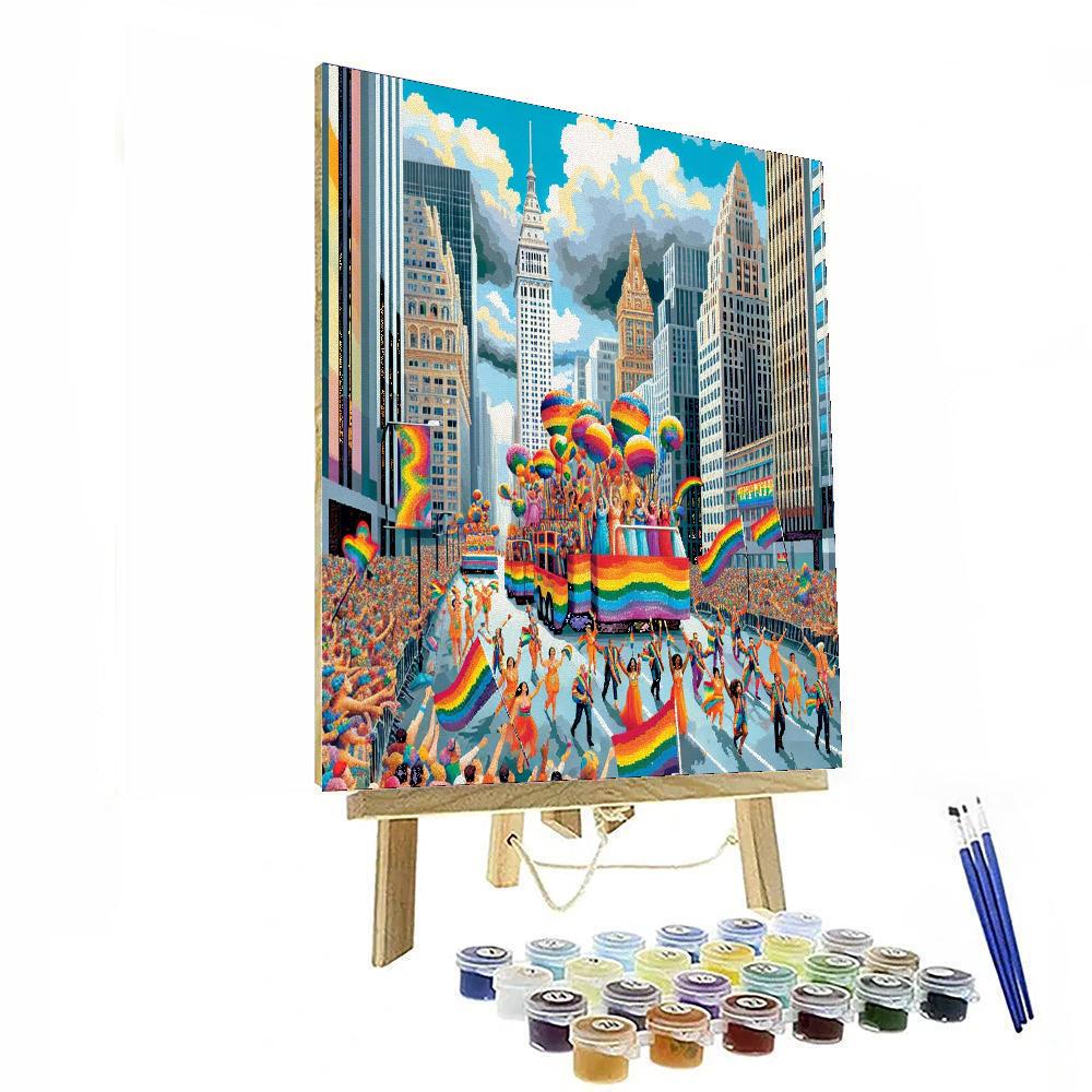 Pride Parade - New York City, Usa Painting Number Kit