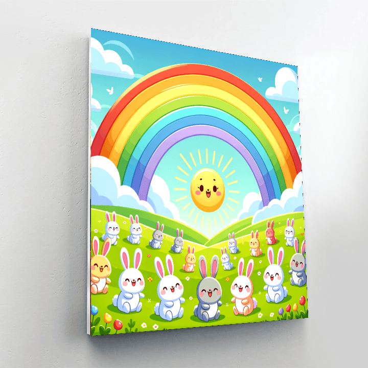 Bright Rainbow Dreams Painting By Numbers Kit