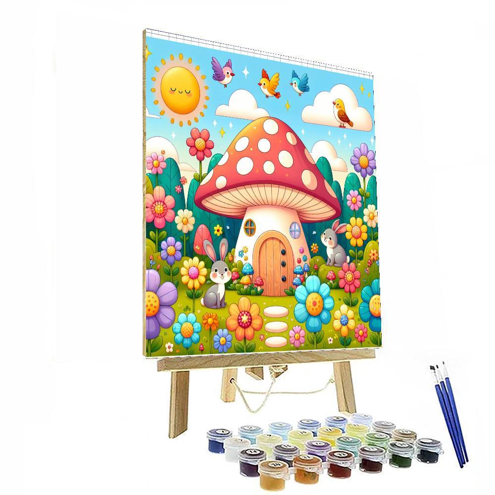 Magical Mushroom House Paint By Color