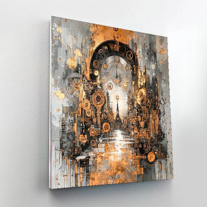 Dali Inspired Mechanical Dreams  DIY Paint By Numbers