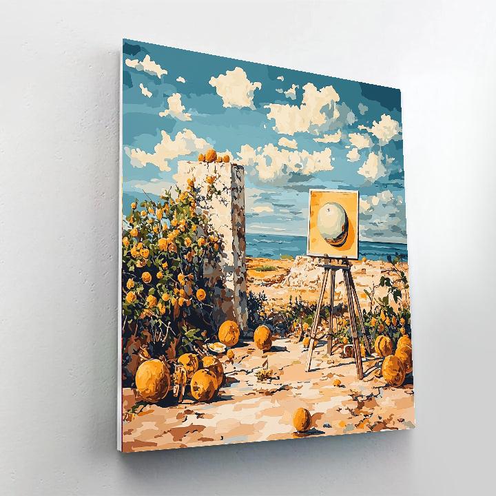 René Magritte Inspired Magritte's Illusion Of Reality  Paint By Numbers Kits