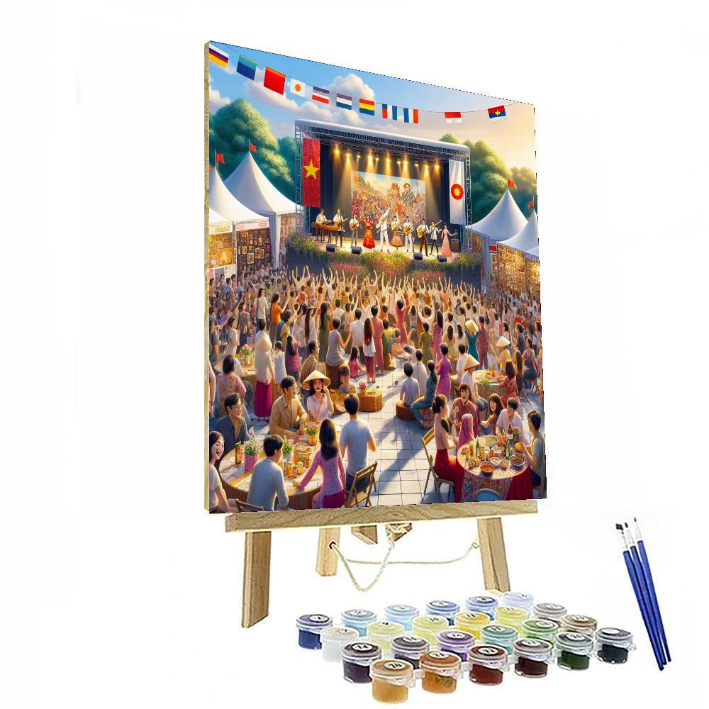 Festival De La Francophonie - Vietnam Paint By Color
