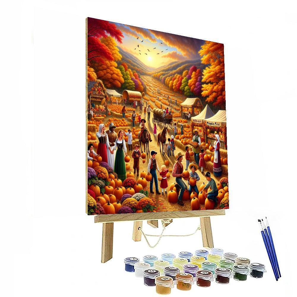 Upstate New York Great Pumpkin Farm Paint By Numbers Art