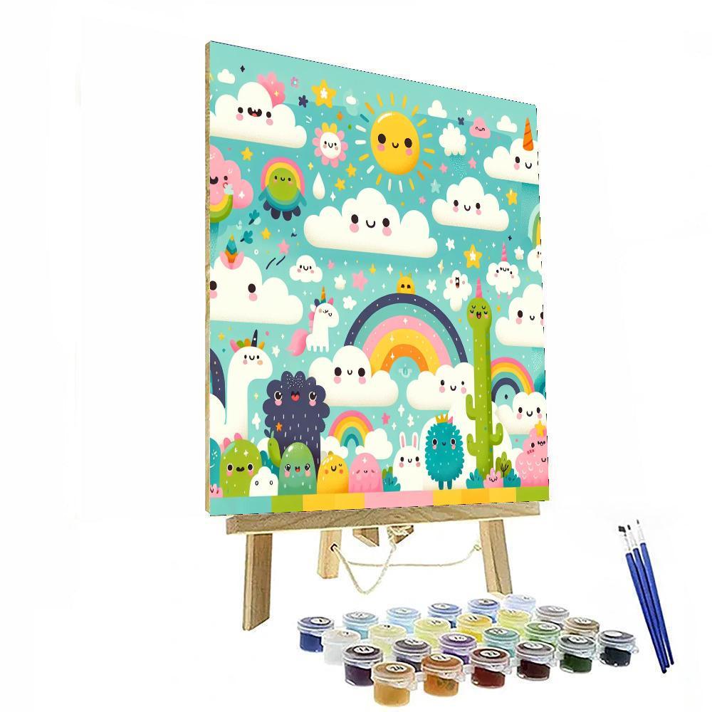 Dreamland Cloud Adventure Painting By Numbers Kit
