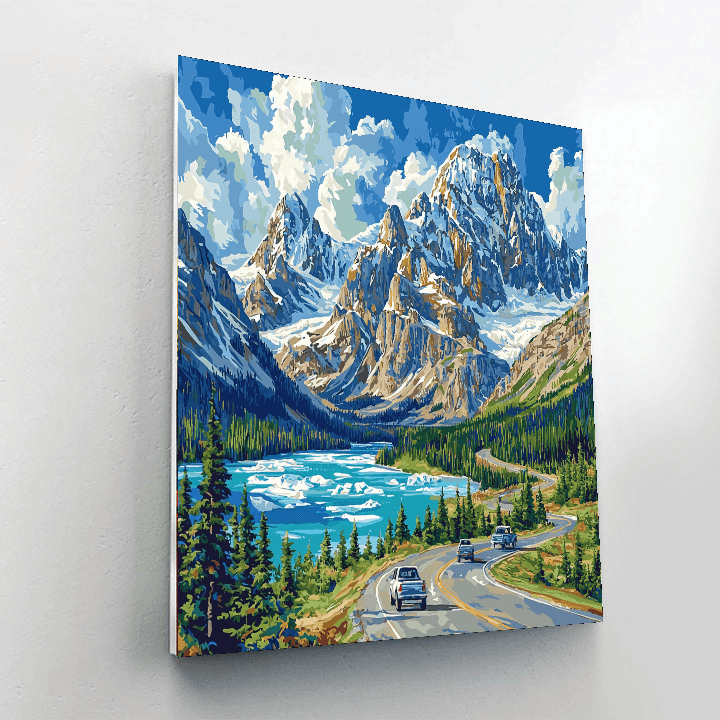 Icefields Parkway Paint By Numbers