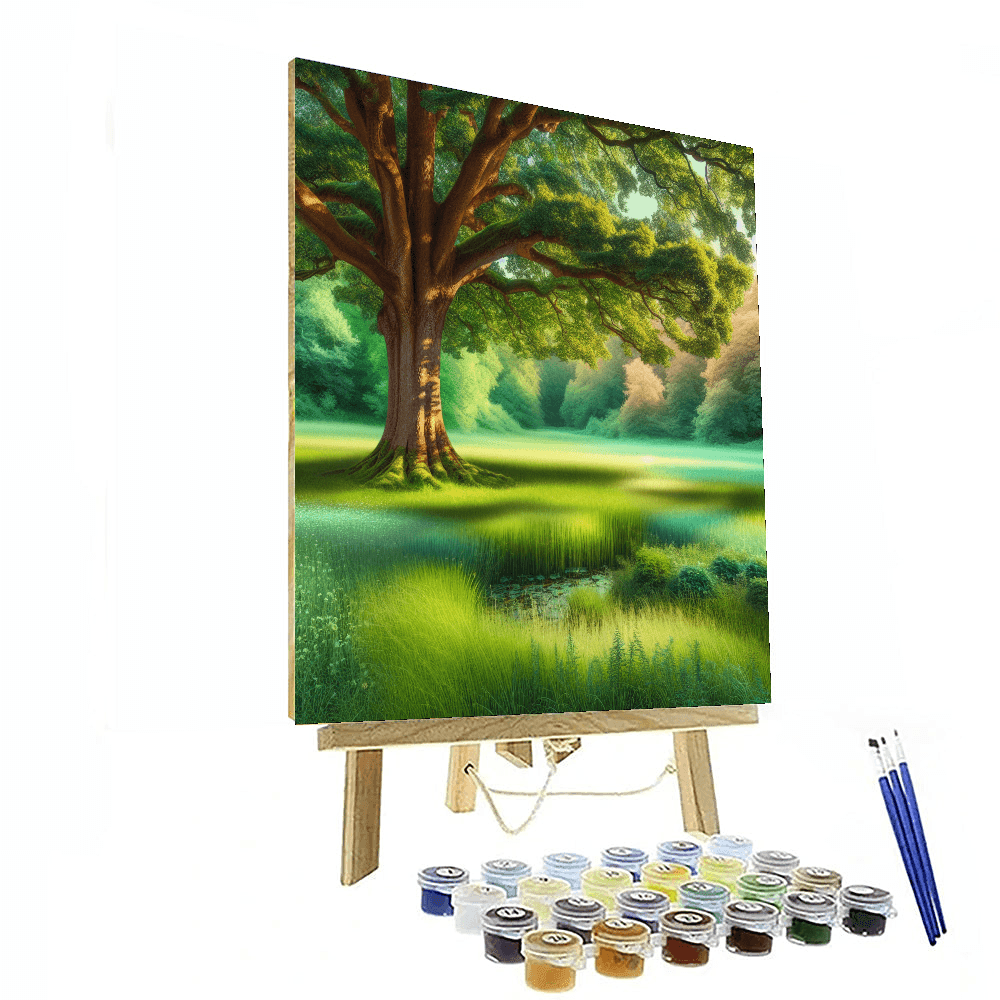 Majestic Tree Haven Painting Number Kit