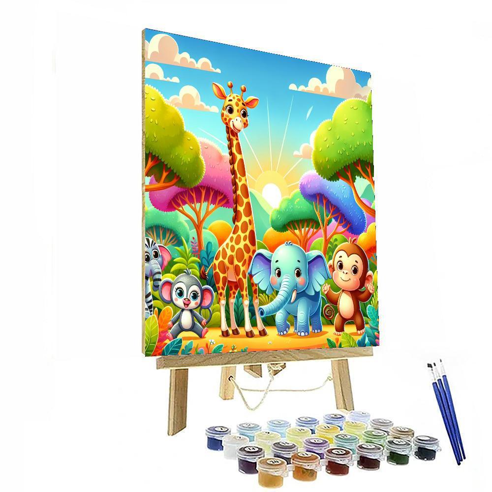 Whimsical Wildlife Adventure Numbered Painting Kits